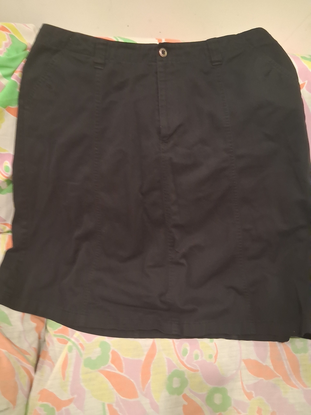 White Stag Black Mini Skirt